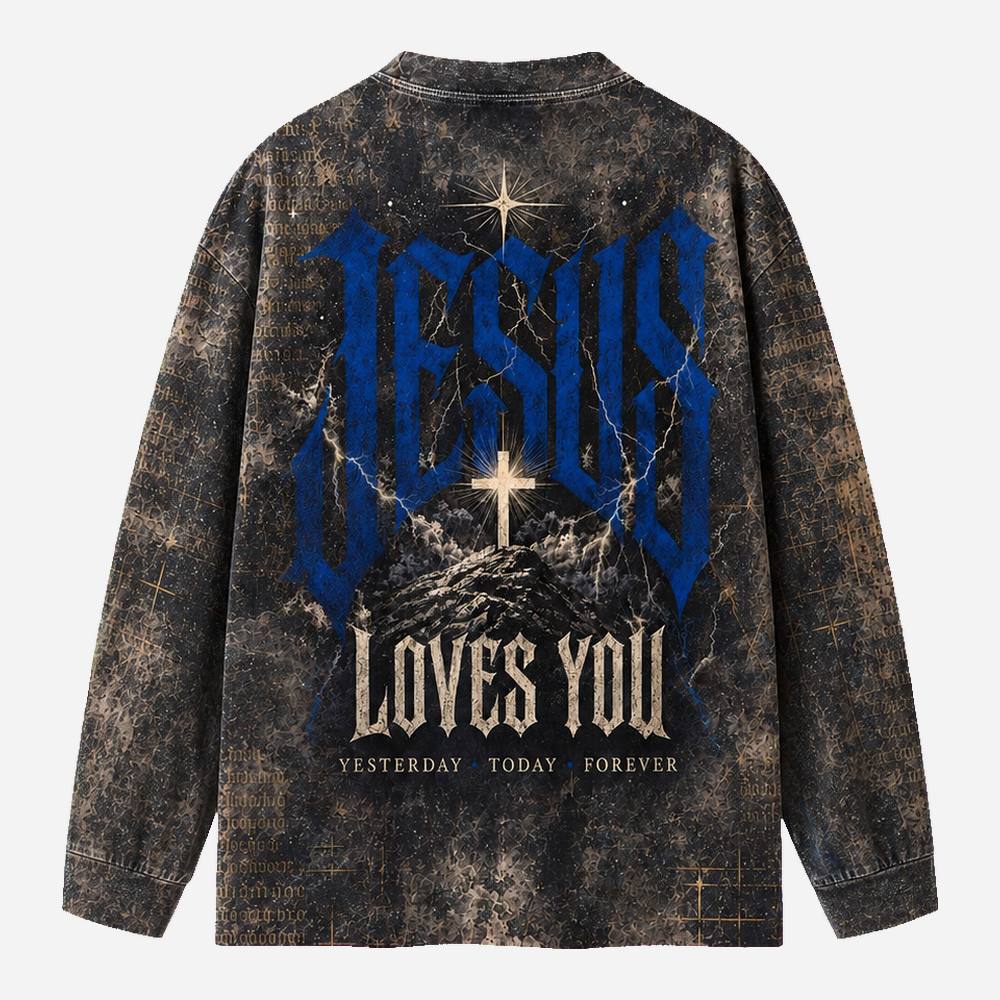 Everlasting Love Eco Oversized Long-Sleeve Graphic Tees · GRS Certified