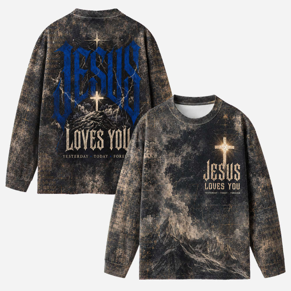 Everlasting Love Eco Oversized Long-Sleeve Graphic Tees · GRS Certified