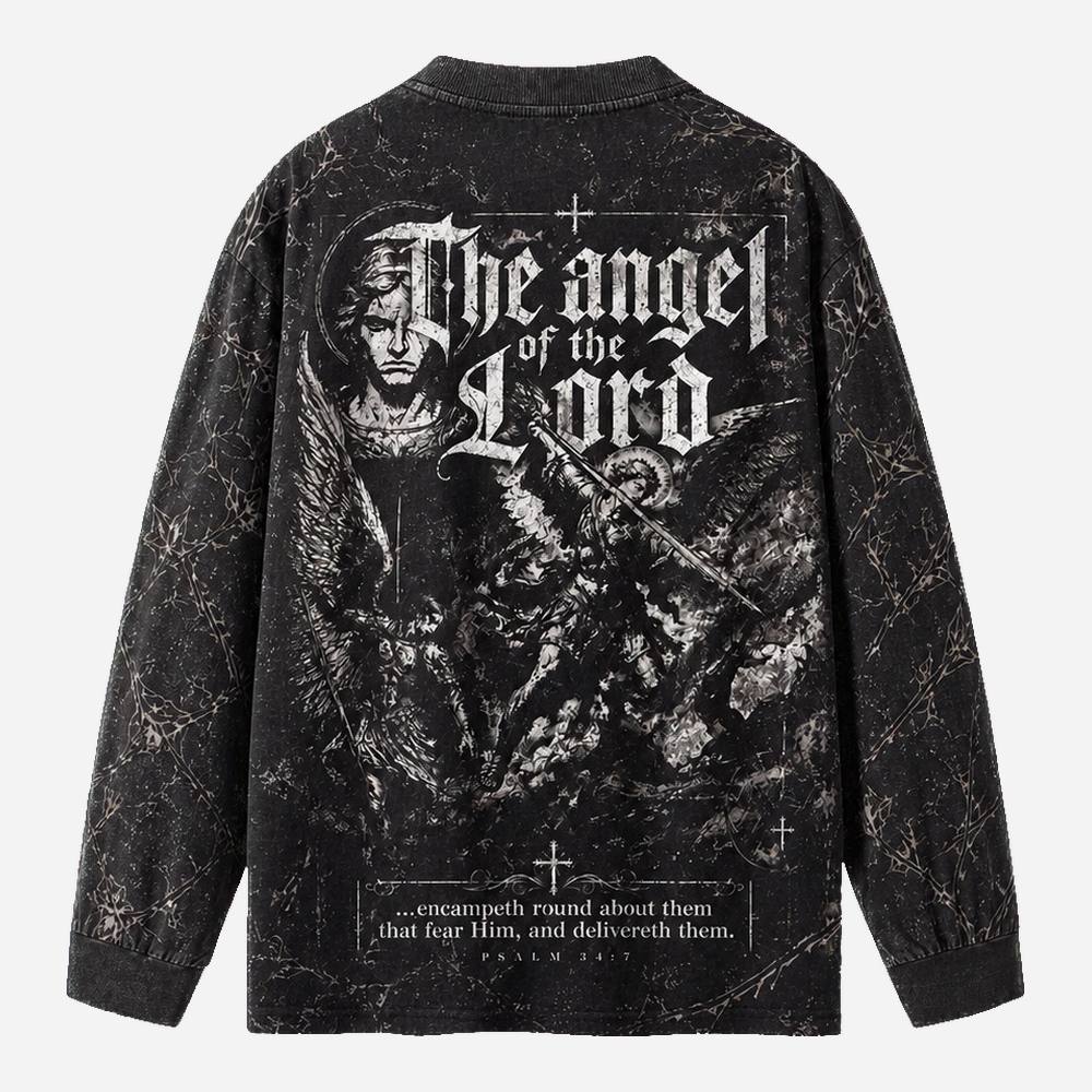 Angel Blade Eco Oversized Long-Sleeve Graphic Tees · GRS Certified
