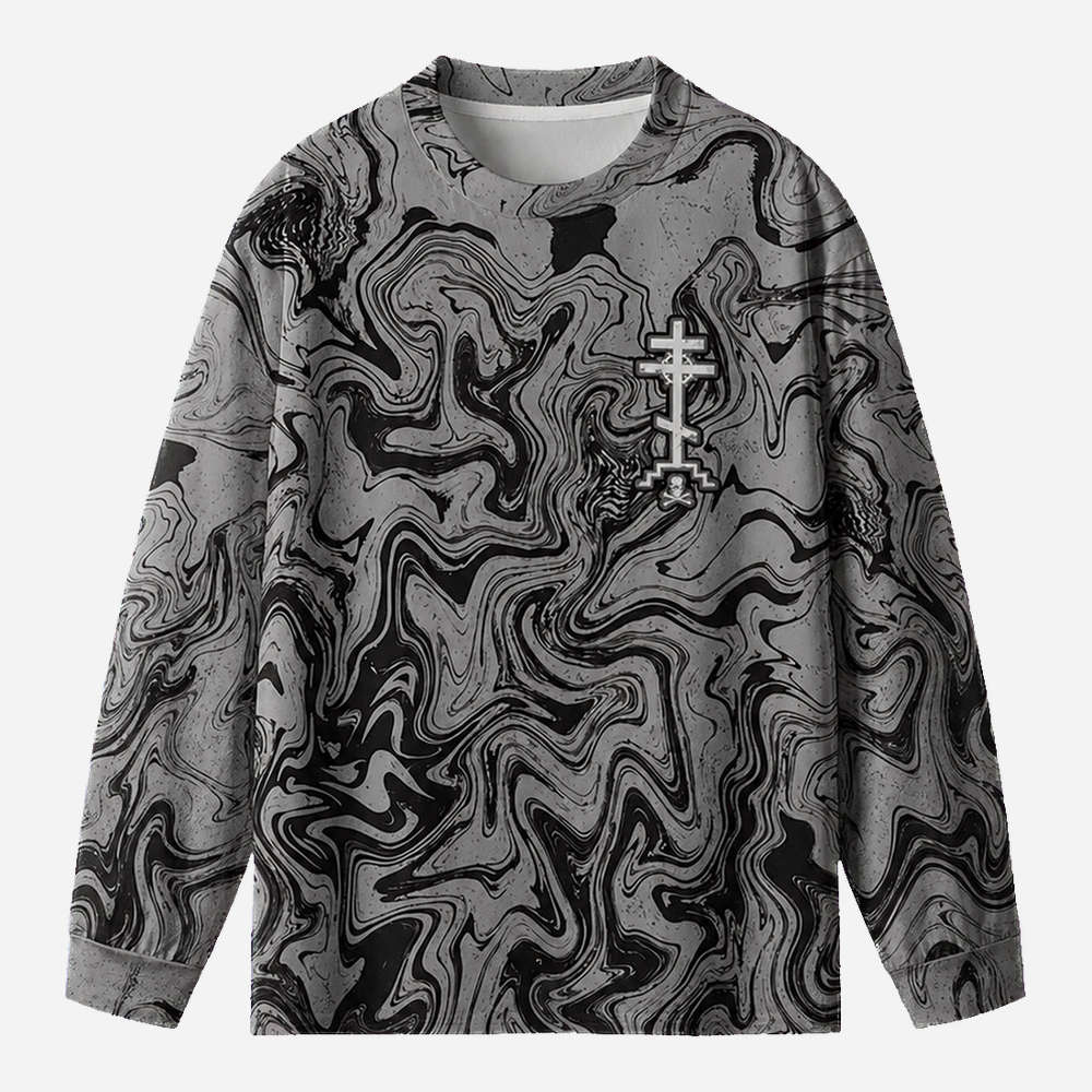 Death To The World Eco Oversized Long-Sleeve Graphic Tees · GRS Certified