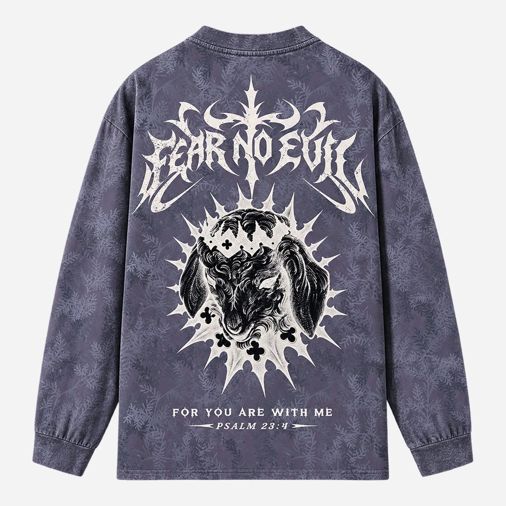 Thorned Ram Eco Oversized Long-Sleeve Graphic Tees · GRS Certified