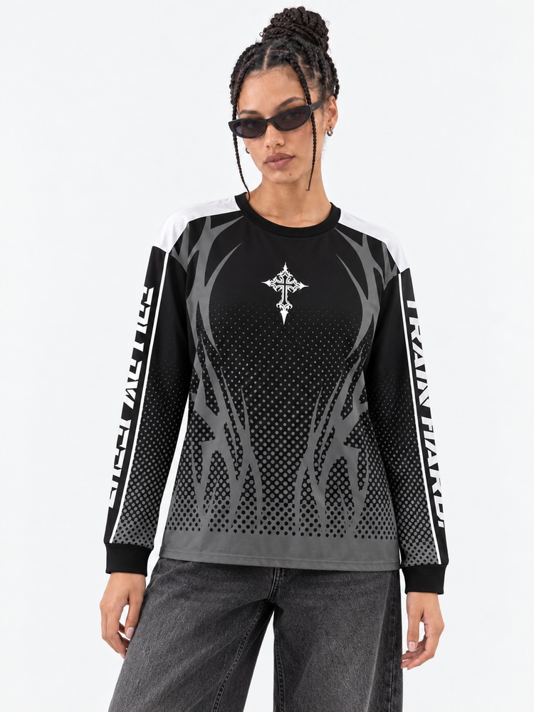 Iron Athlete Eco Oversized Long-Sleeve Graphic Tees · GRS Certified