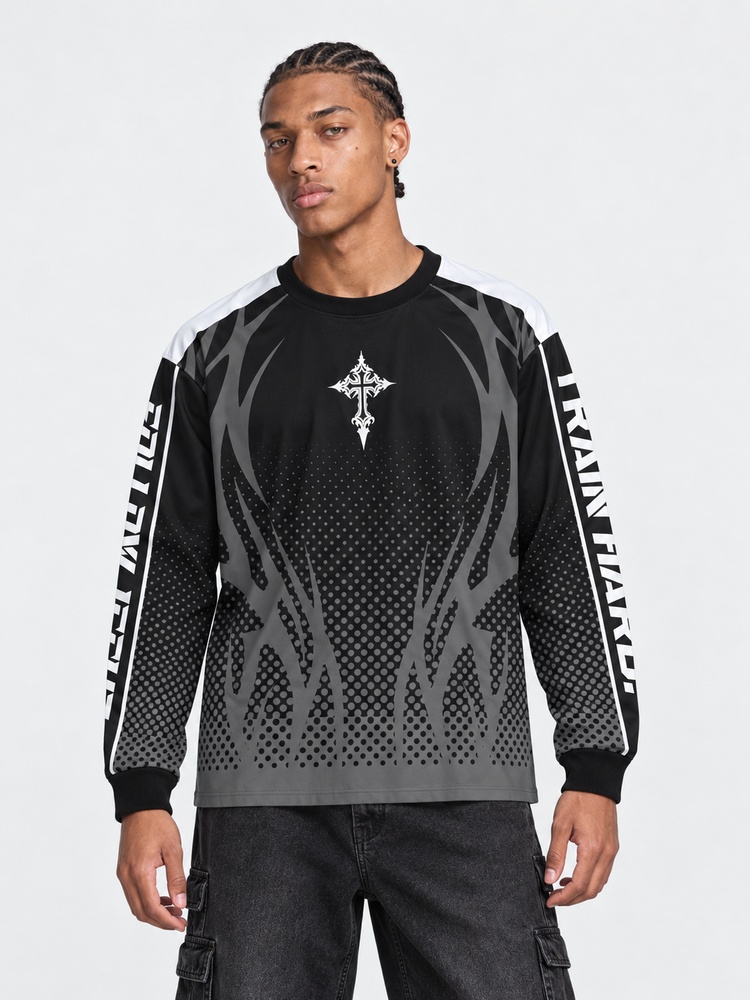 Iron Athlete Eco Oversized Long-Sleeve Graphic Tees · GRS Certified