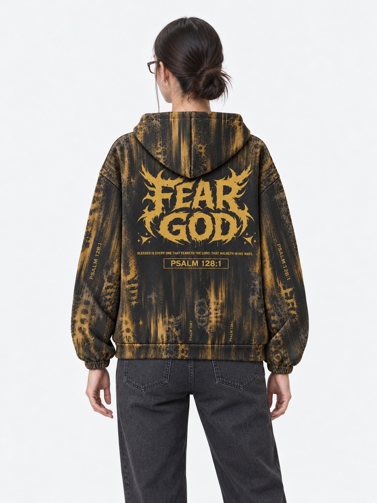 Fearless Flame All Over Print Scuba Hoodie