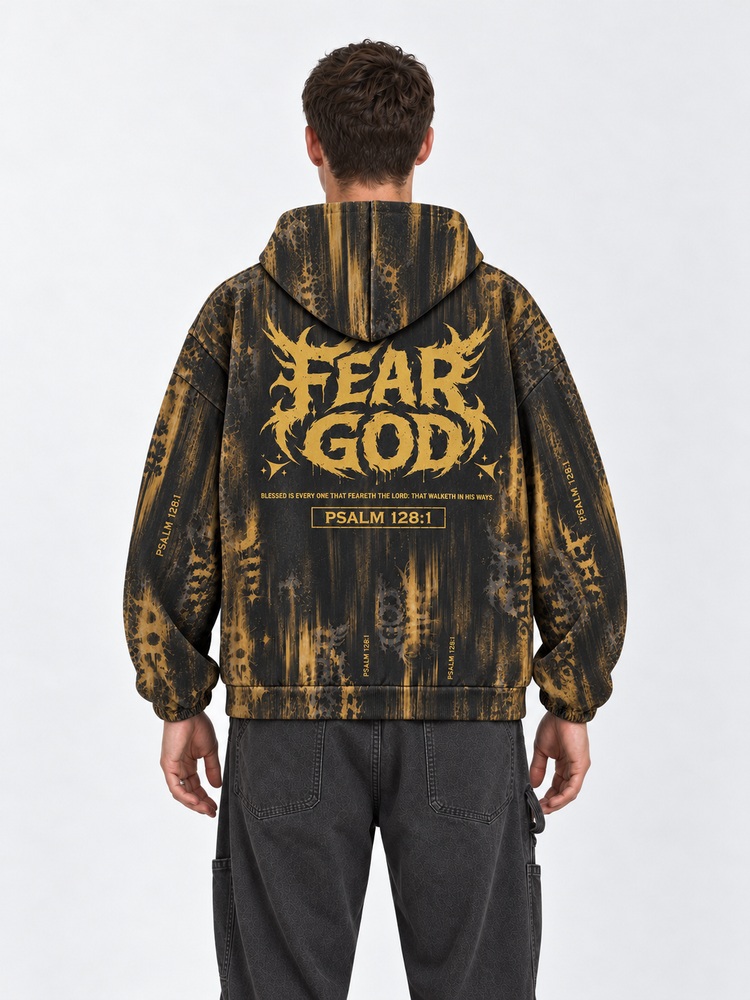 Fearless Flame All Over Print Scuba Hoodie