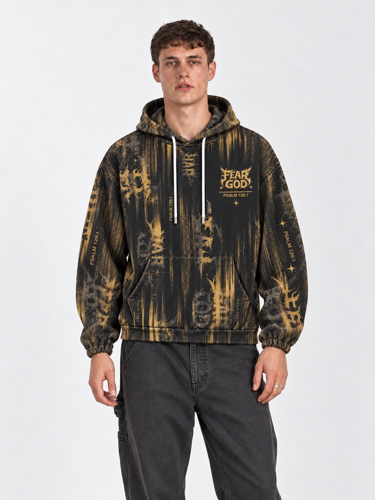Fearless Flame All Over Print Scuba Hoodie