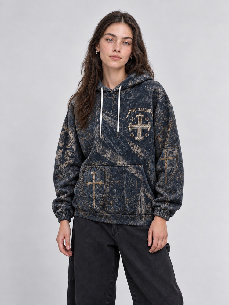 Masked King All Over Print Scuba Hoodie