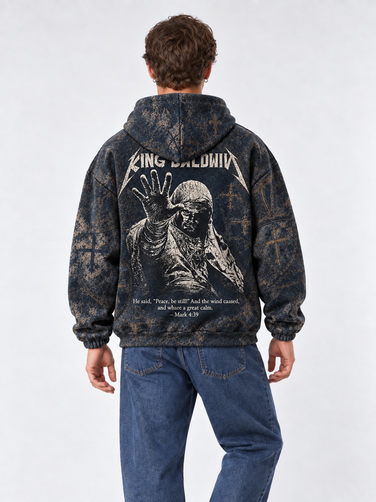 Masked King All Over Print Scuba Hoodie