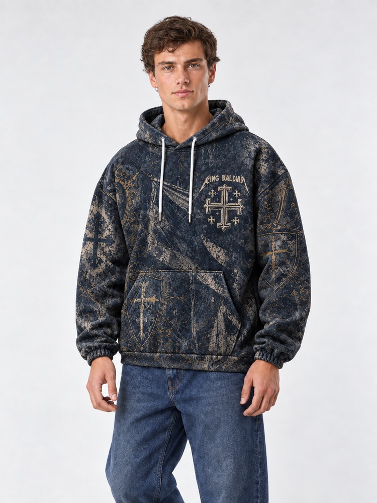 Masked King All Over Print Scuba Hoodie