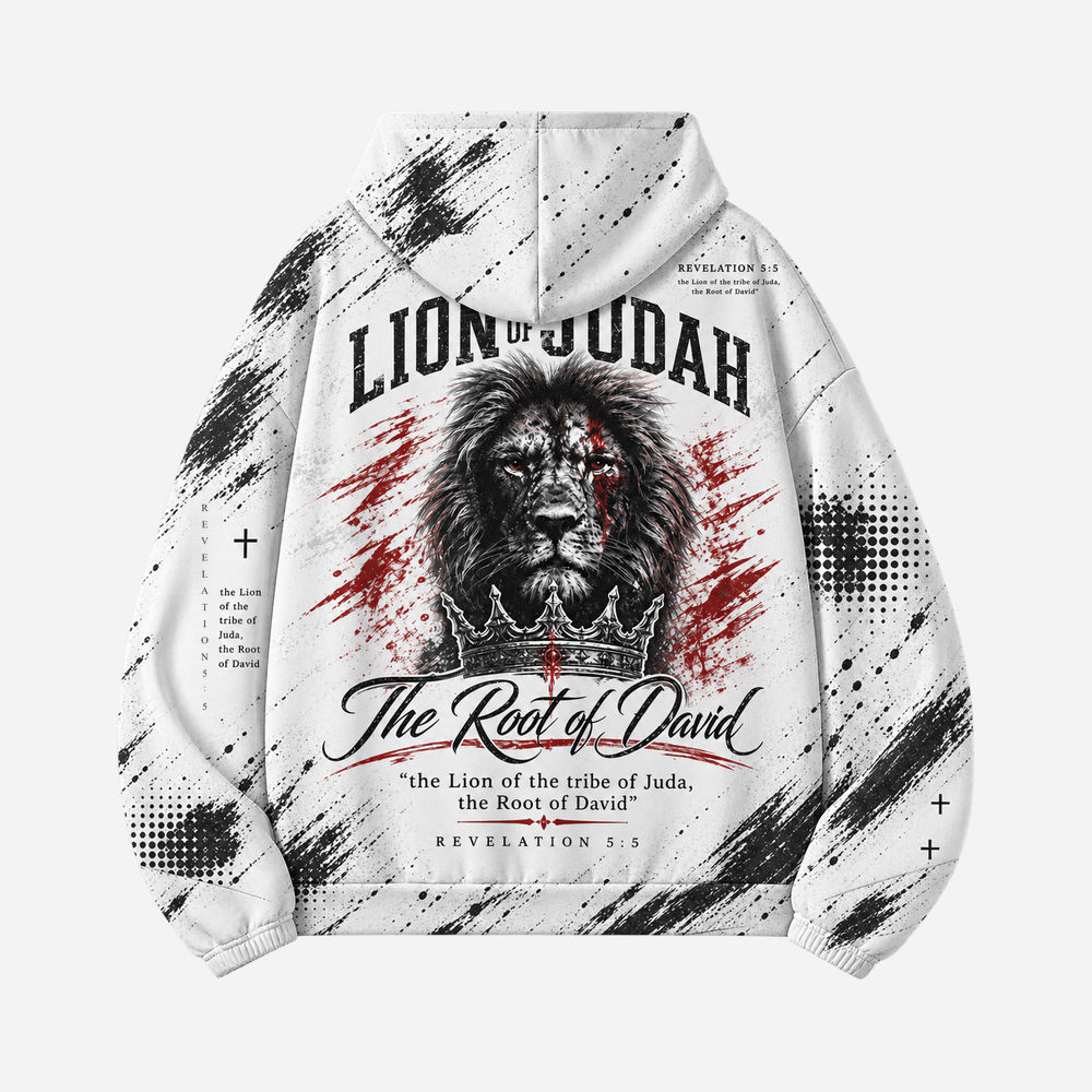 Crowned Lion All Over Print Scuba Hoodie