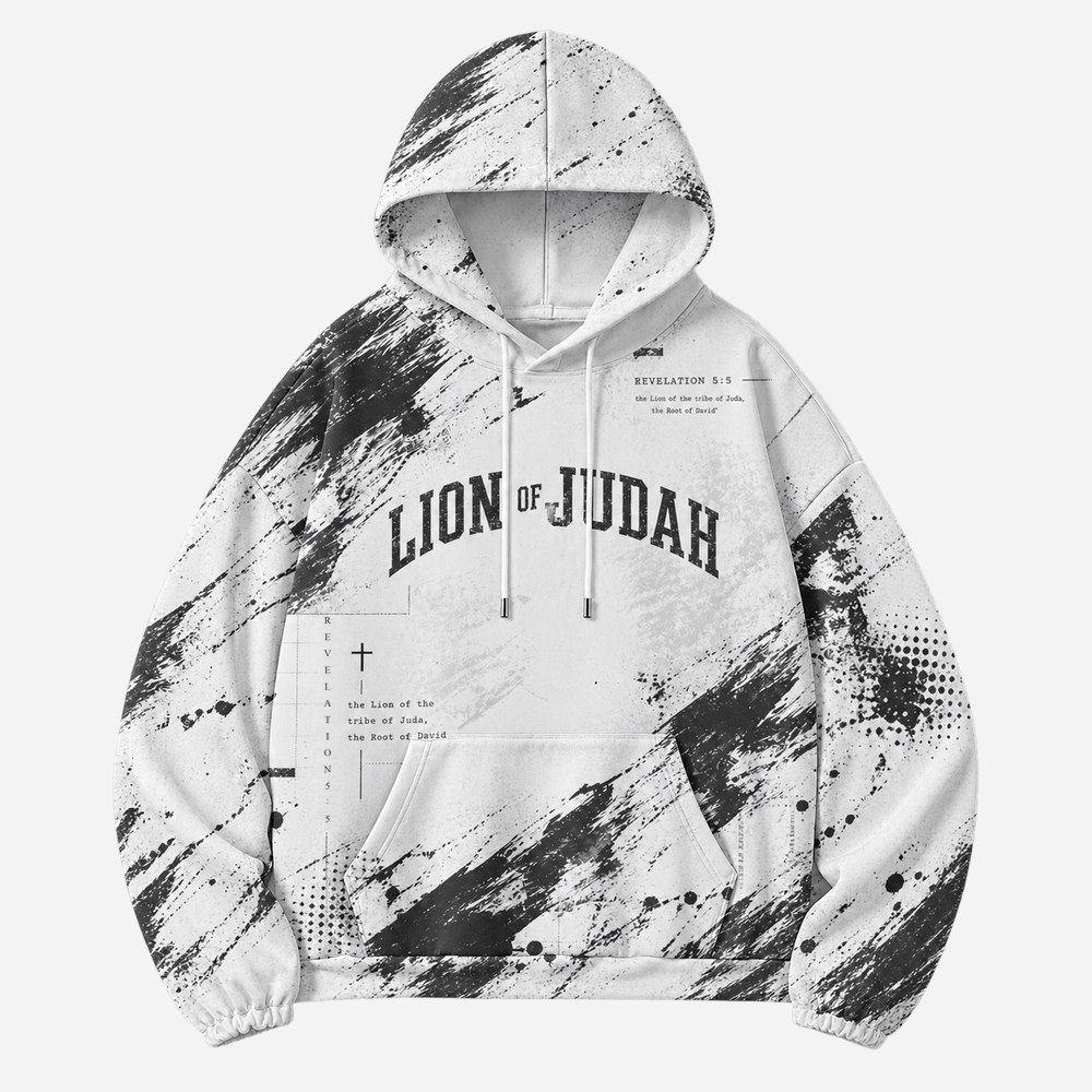 Crowned Lion All Over Print Scuba Hoodie