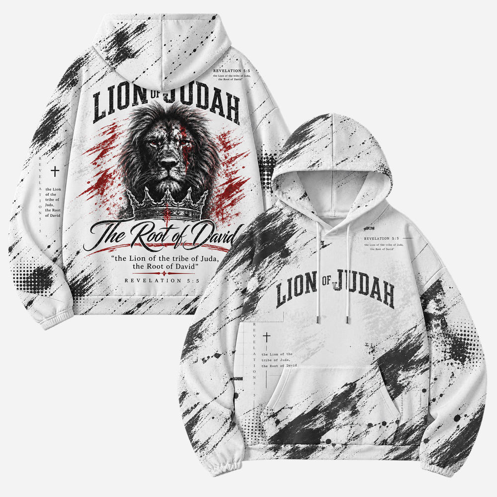 Crowned Lion All Over Print Scuba Hoodie