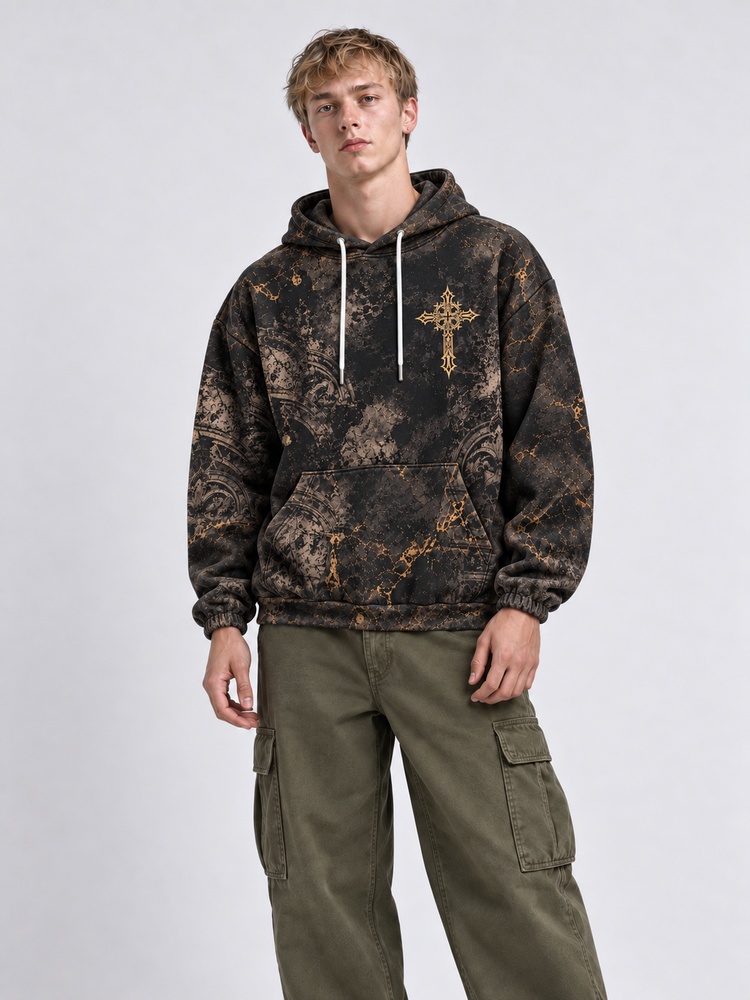 Golden Angel All Over Print Scuba Hoodie