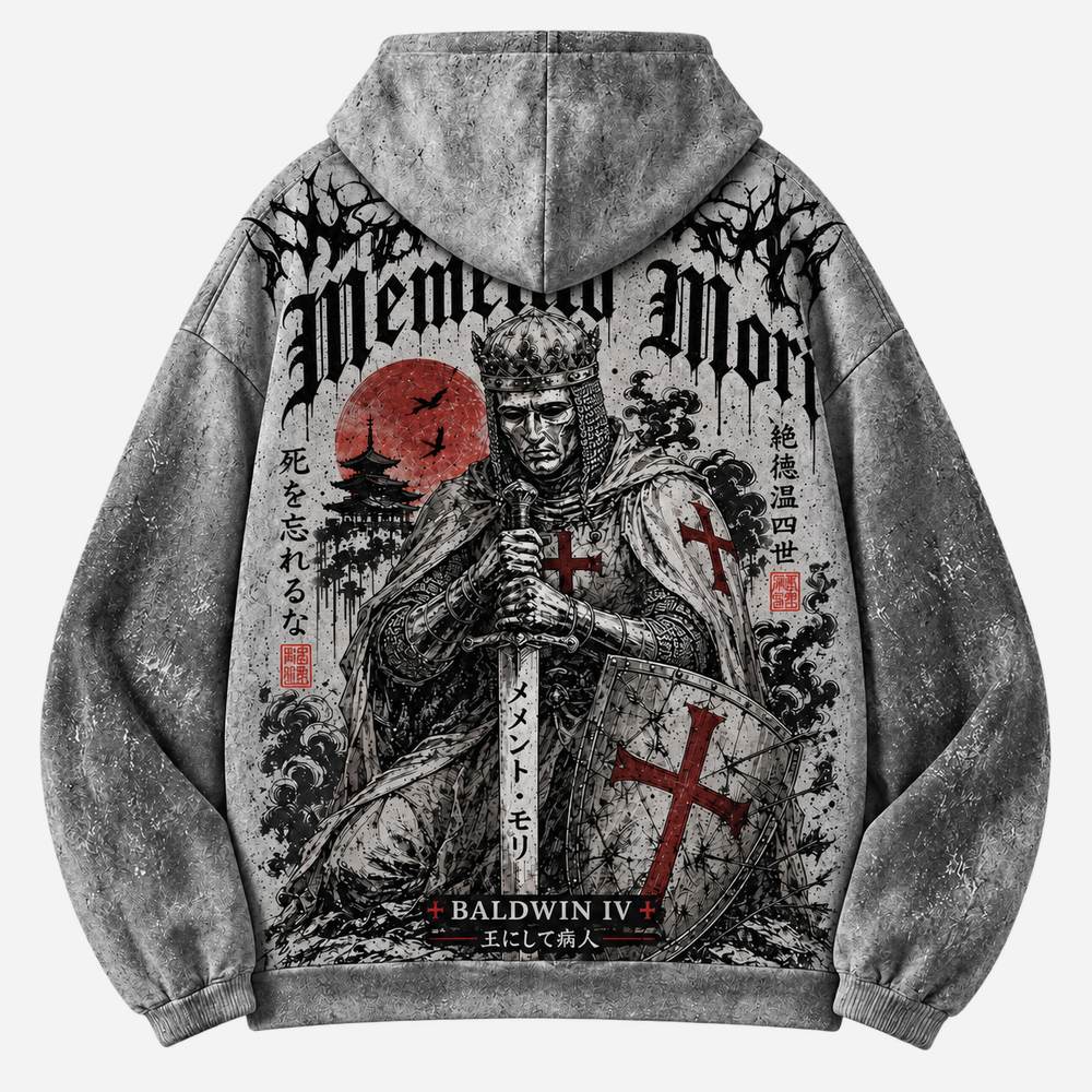 Memento Mori All Over Print Scuba Hoodie