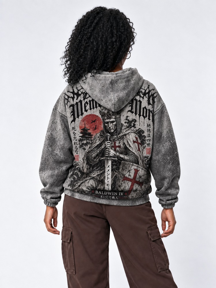 Memento Mori All Over Print Scuba Hoodie