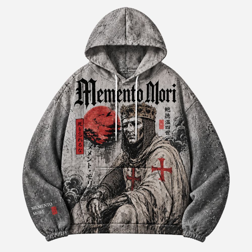 Memento Mori All Over Print Scuba Hoodie