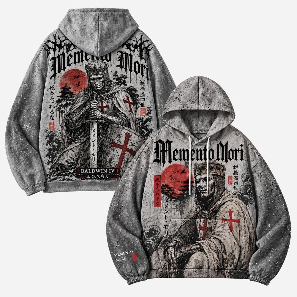 Memento Mori All Over Print Scuba Hoodie