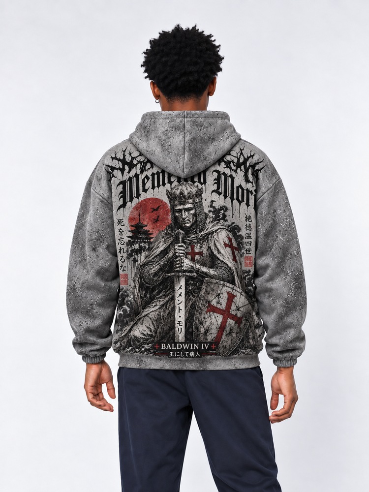 Memento Mori All Over Print Scuba Hoodie