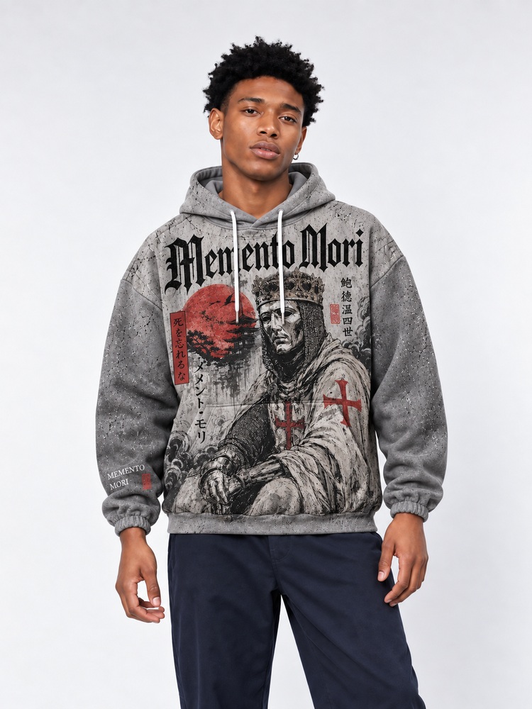 Memento Mori All Over Print Scuba Hoodie