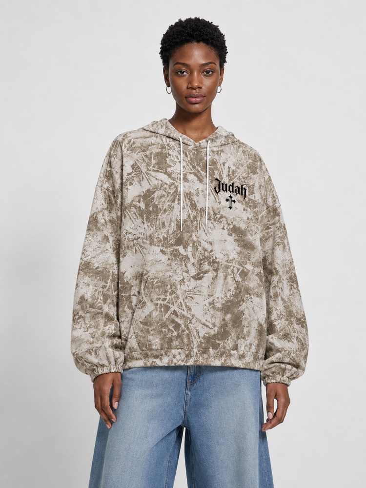 Chained Lion All Over Print Scuba Hoodie