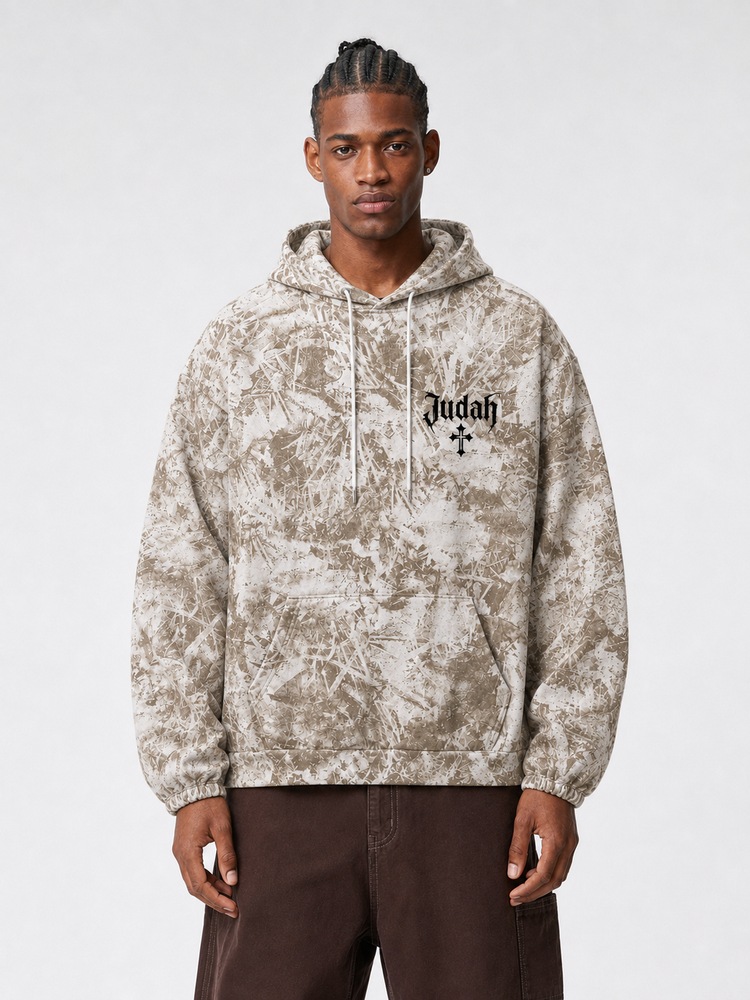 Chained Lion All Over Print Scuba Hoodie