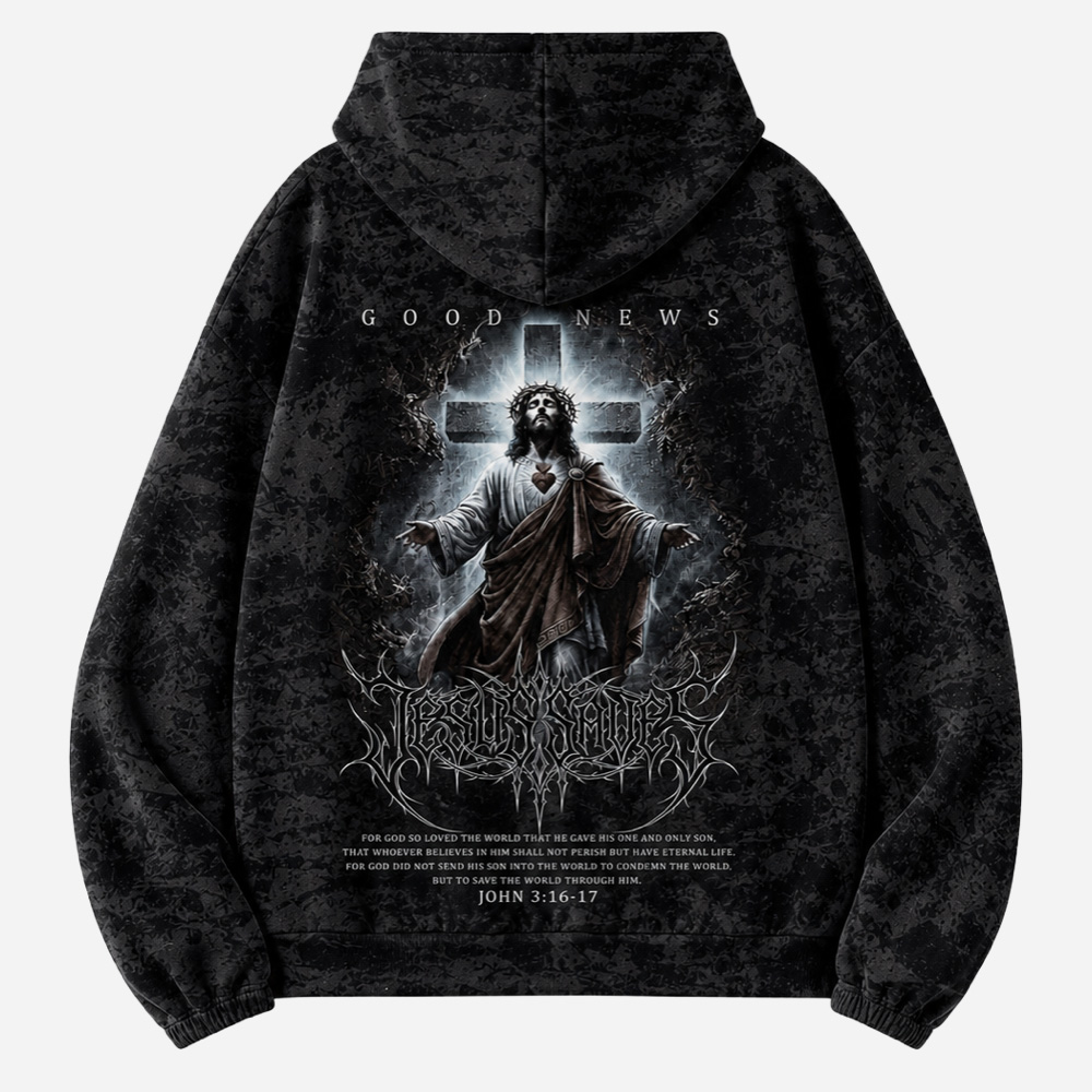 Good News All Over Print Scuba Hoodie