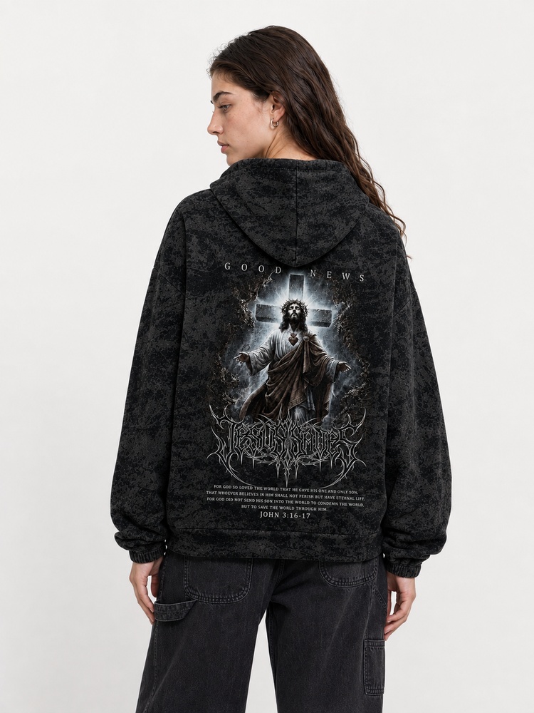 Good News All Over Print Scuba Hoodie