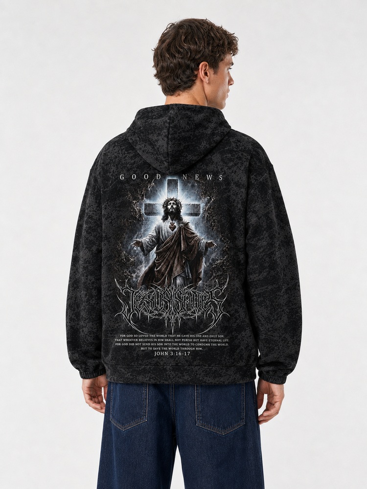Good News All Over Print Scuba Hoodie