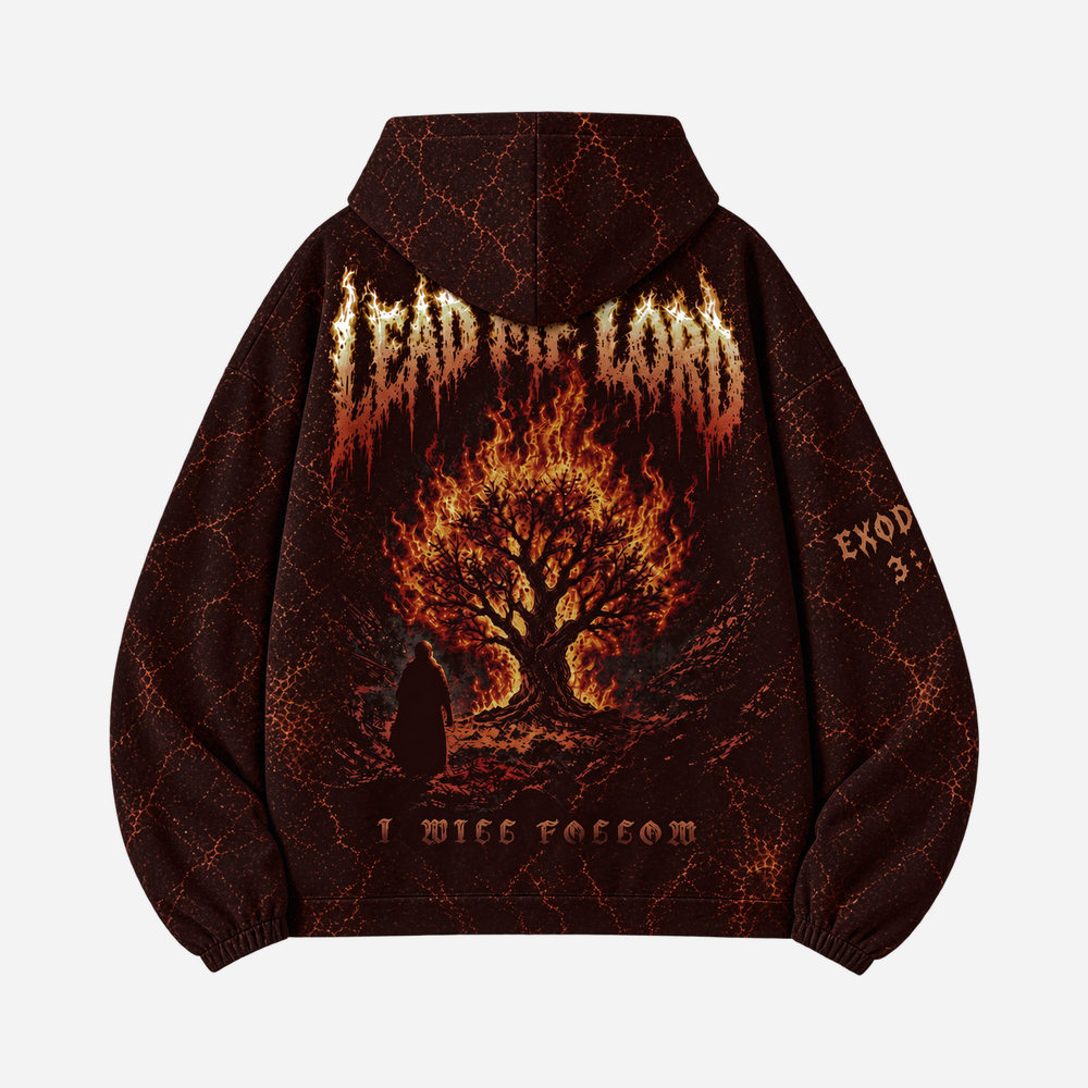Flame Tree All Over Print Scuba Hoodie