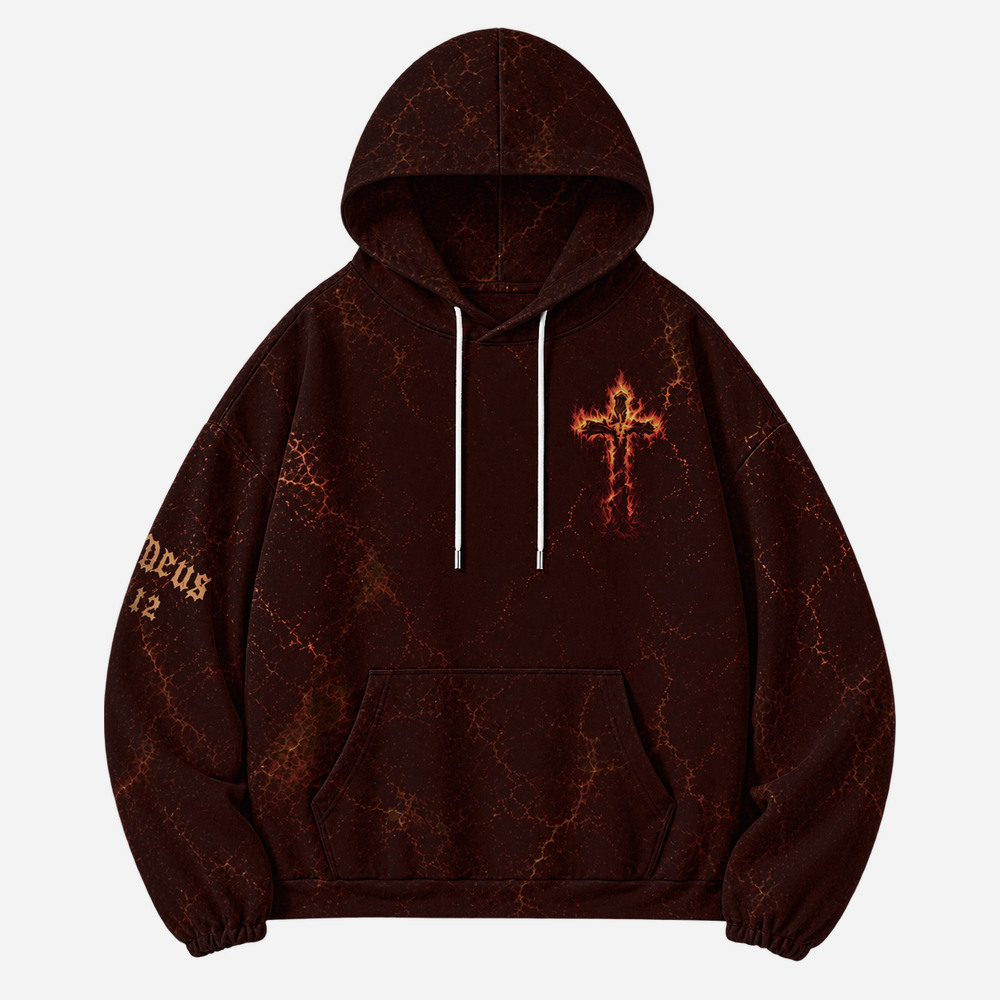 Flame Tree All Over Print Scuba Hoodie