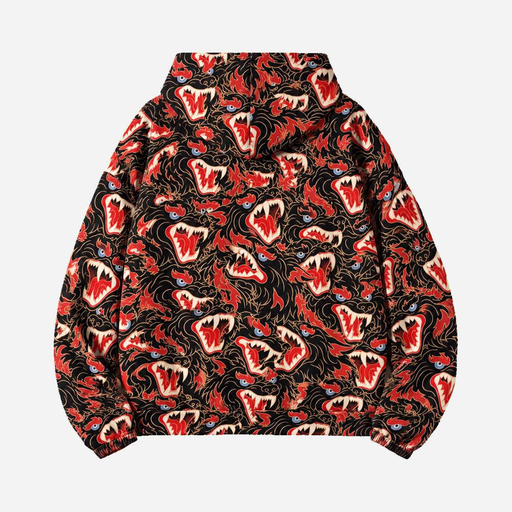 Feral Pack All Over Print Scuba Hoodie