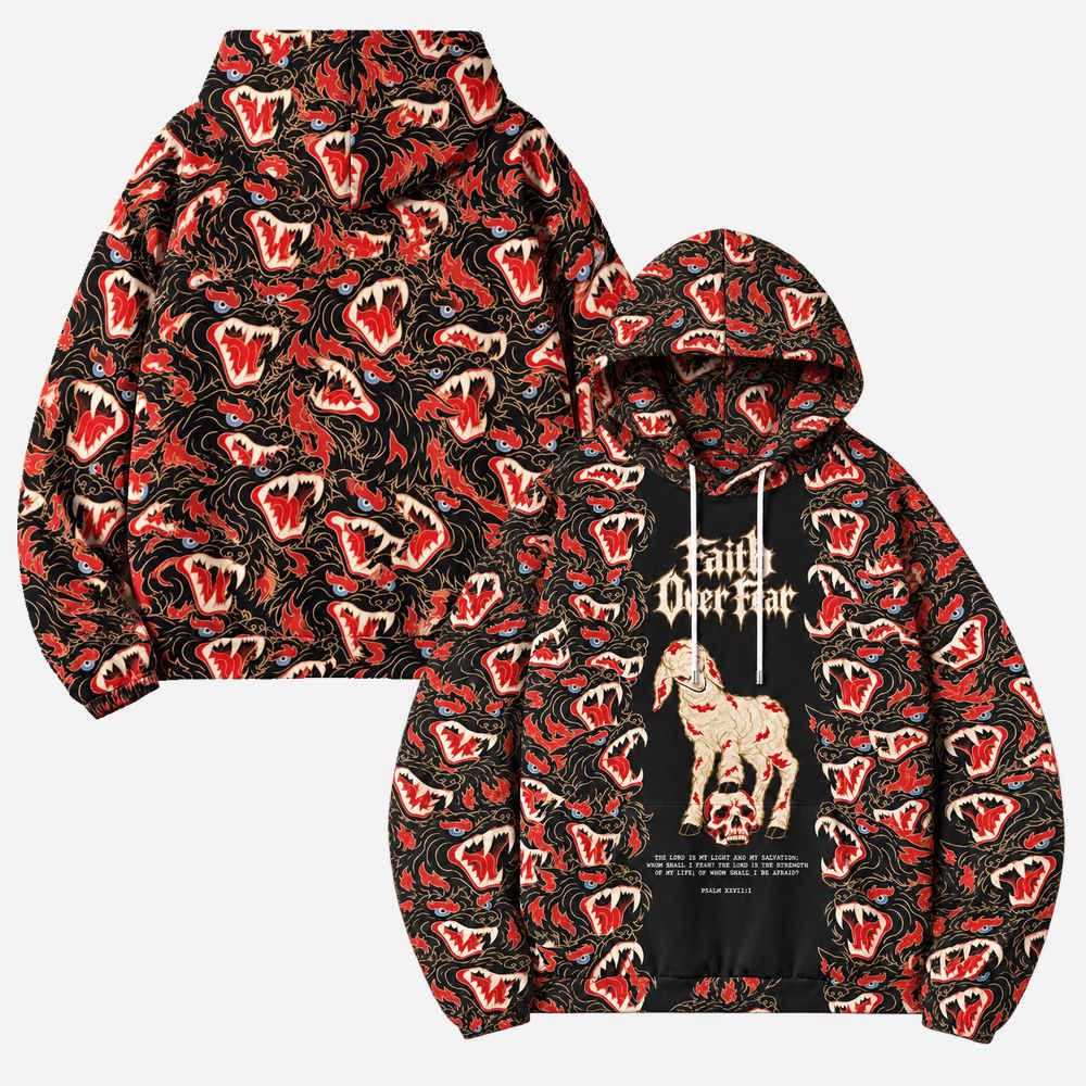 Feral Pack All Over Print Scuba Hoodie