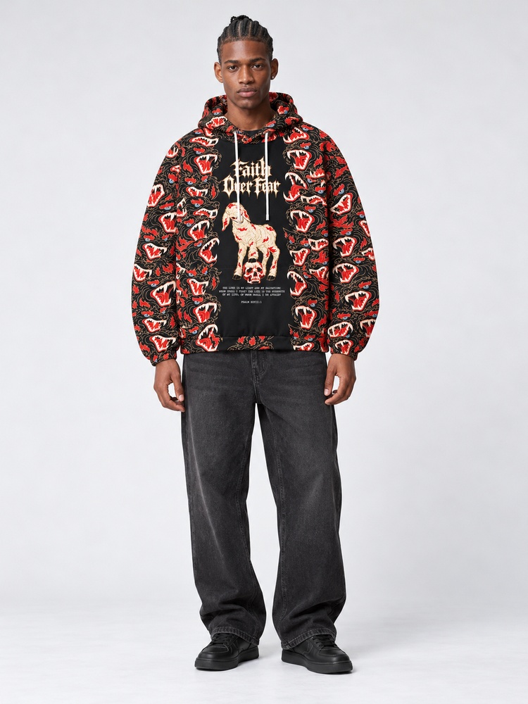 Feral Pack All Over Print Scuba Hoodie