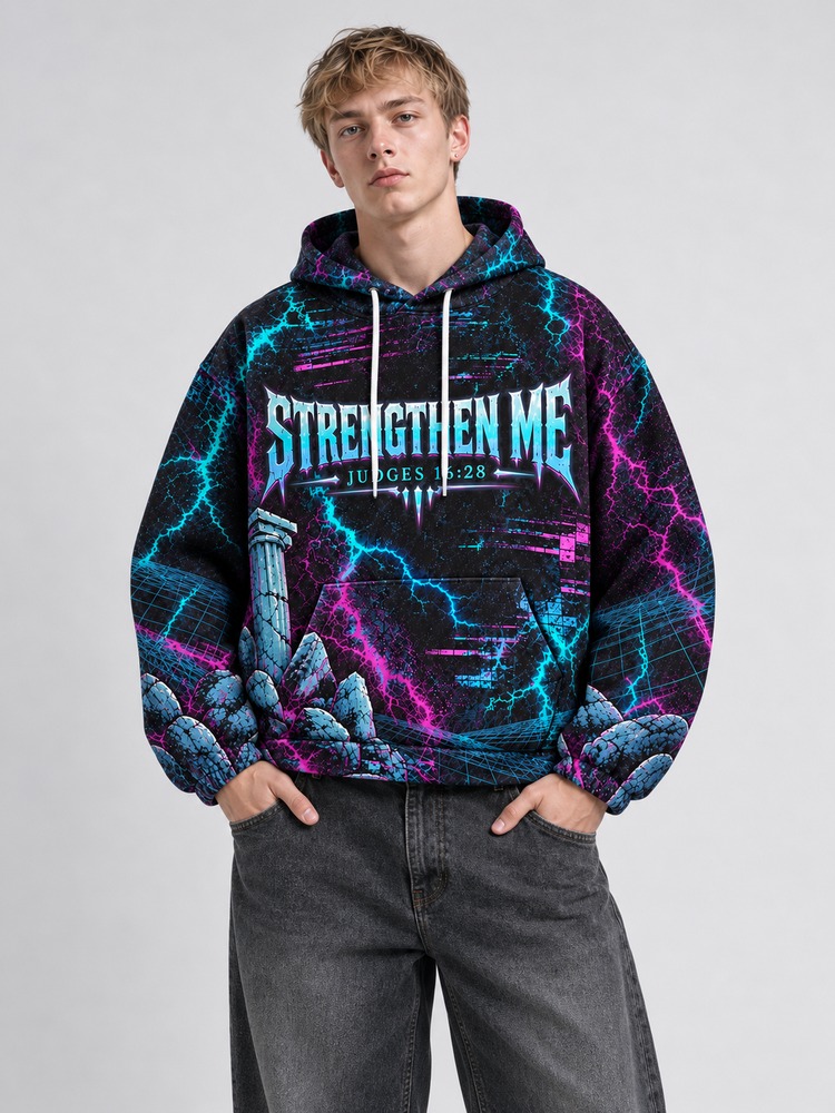 Neon Titan All Over Print Scuba Hoodie
