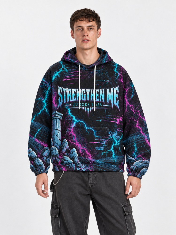 Neon Titan All Over Print Scuba Hoodie