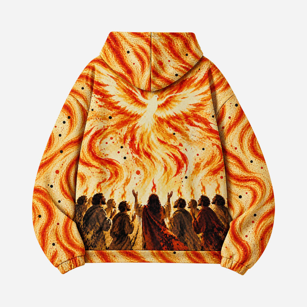 Flame Ascend All Over Print Scuba Hoodie