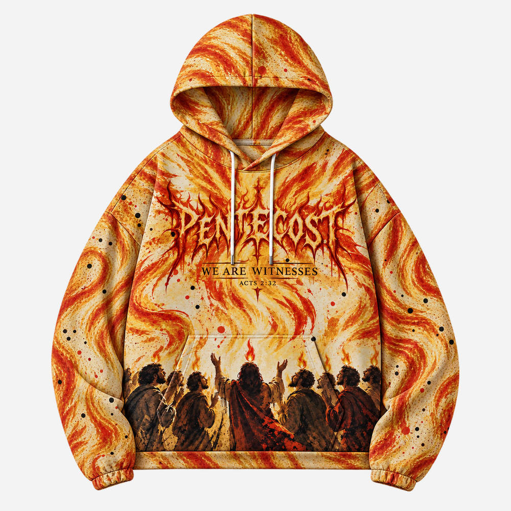 Flame Ascend All Over Print Scuba Hoodie