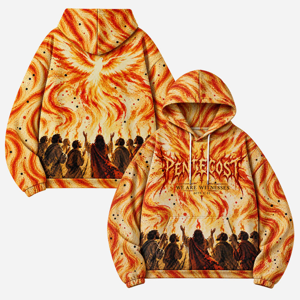Flame Ascend All Over Print Scuba Hoodie