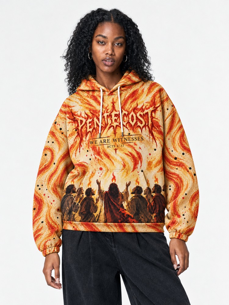 Flame Ascend All Over Print Scuba Hoodie