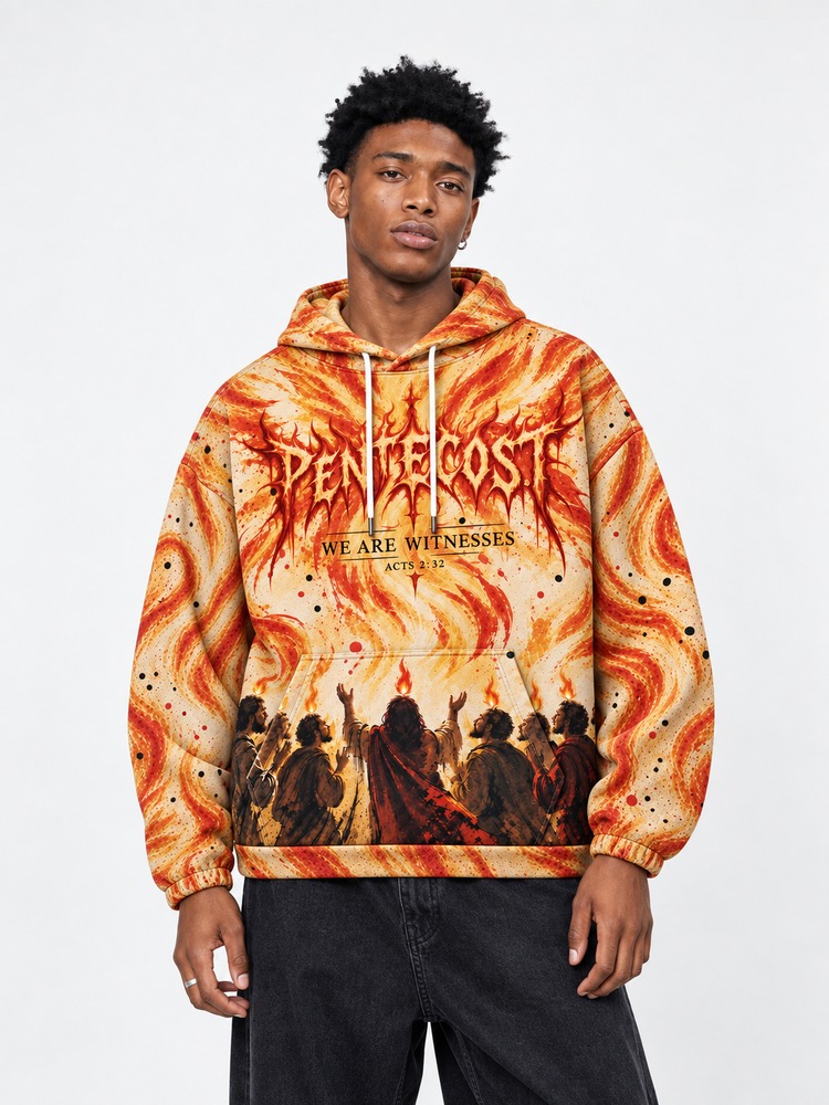 Flame Ascend All Over Print Scuba Hoodie