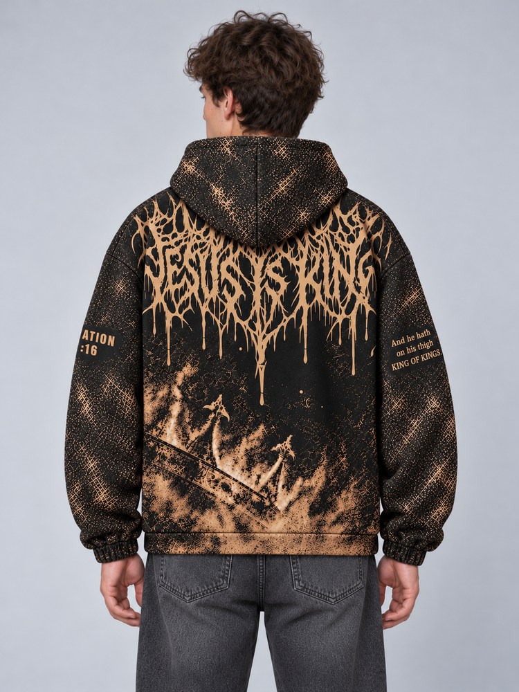 Golden Inferno All Over Print Scuba Hoodie