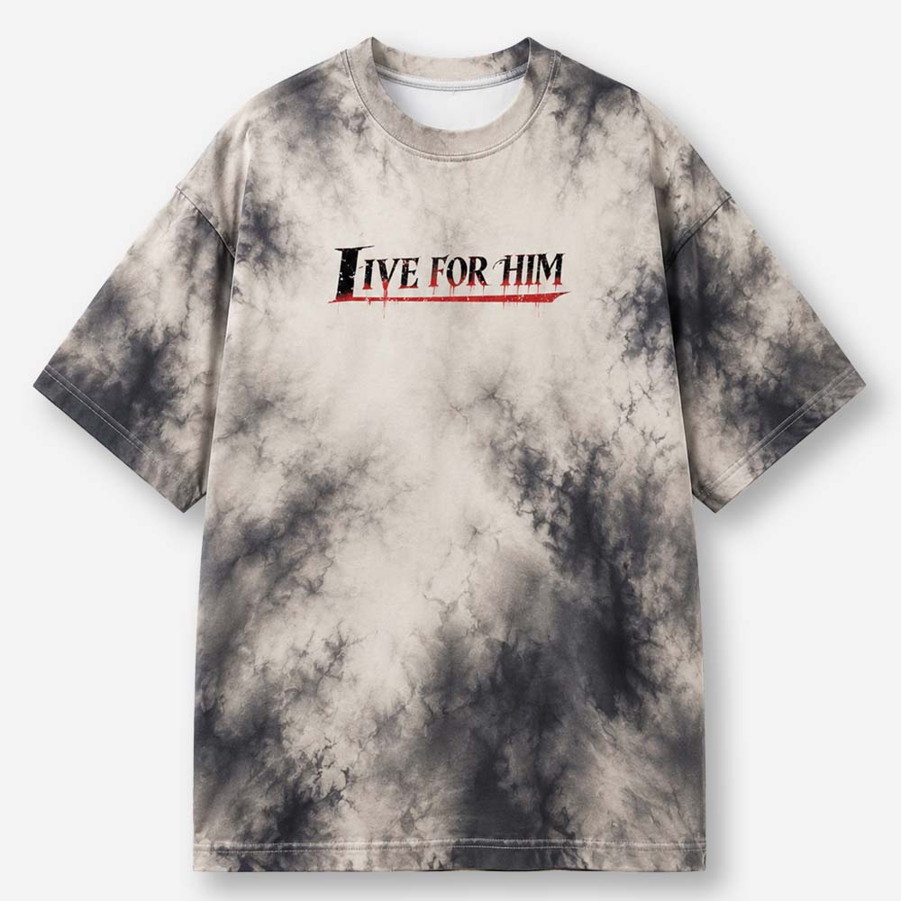 Live With Purpose Eco Oversized Graphic Tees · GRS Certified