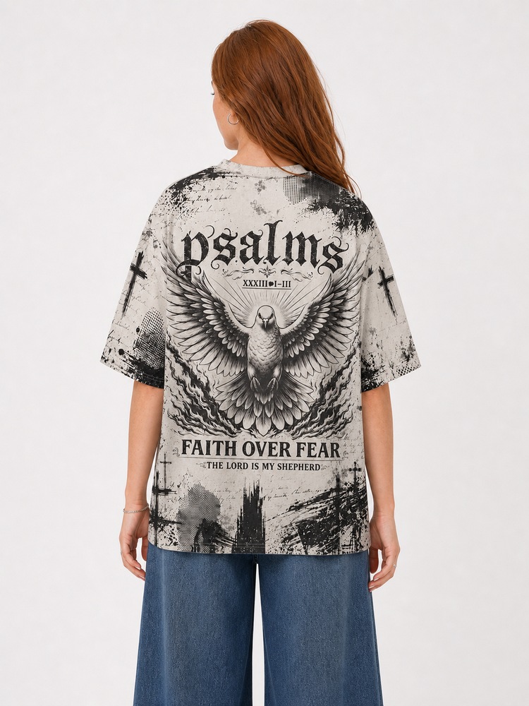 Dove Eco Oversized Graphic Tees · GRS Certified