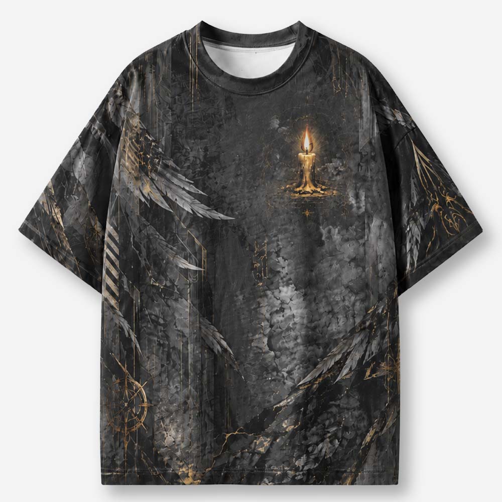 Hope Candle Eco Oversized Graphic Tees · GRS Certified