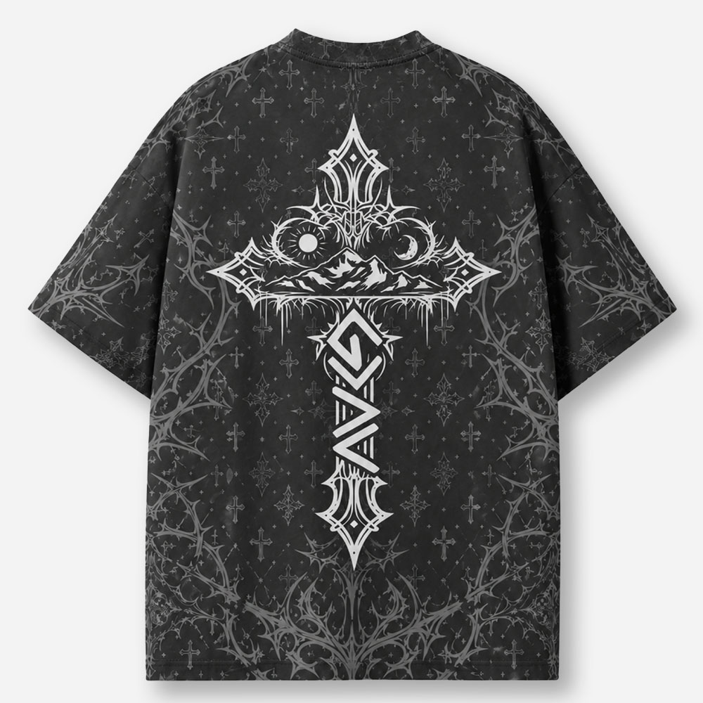 Mountain Crest Eco Oversized Graphic Tees · GRS Certified