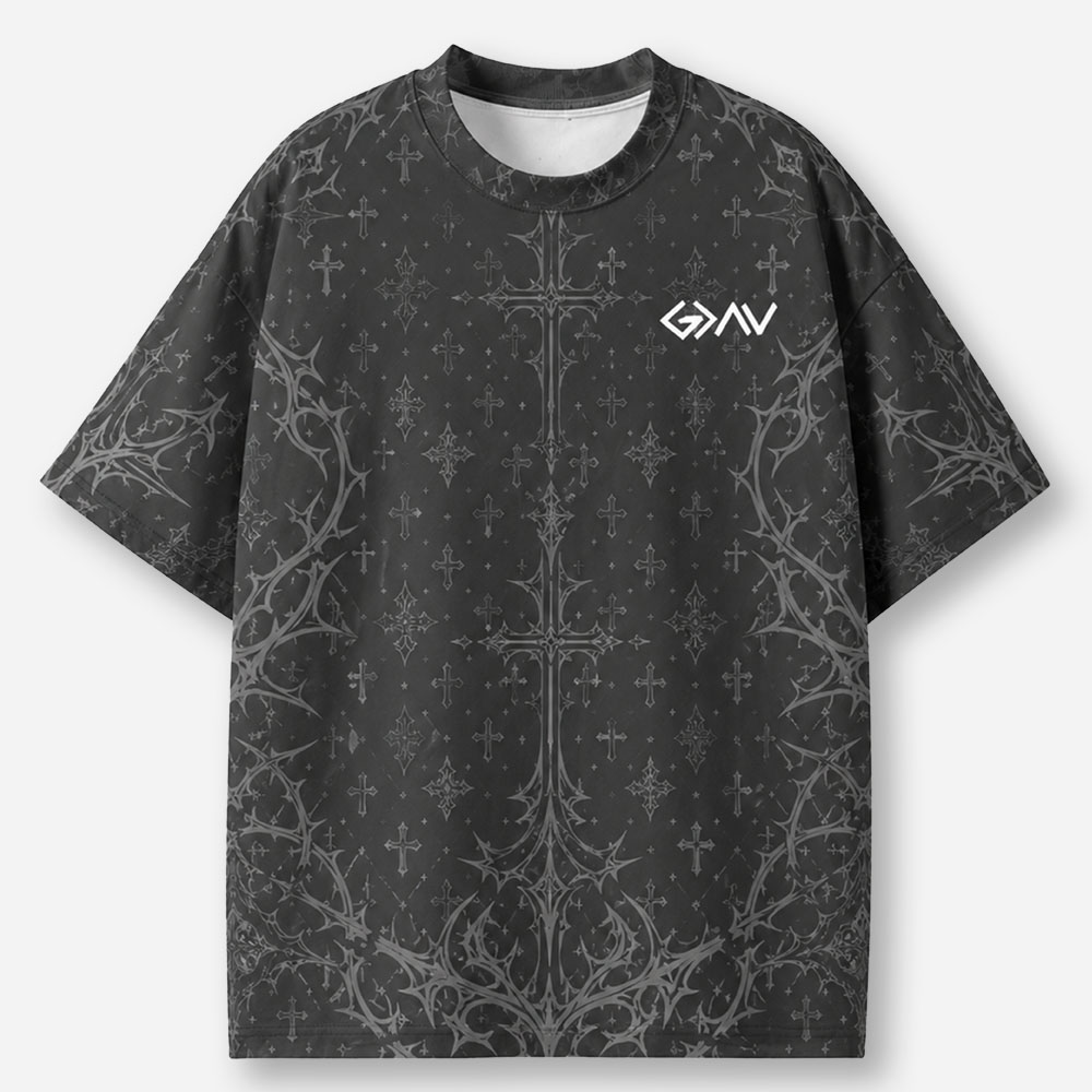 Mountain Crest Eco Oversized Graphic Tees · GRS Certified
