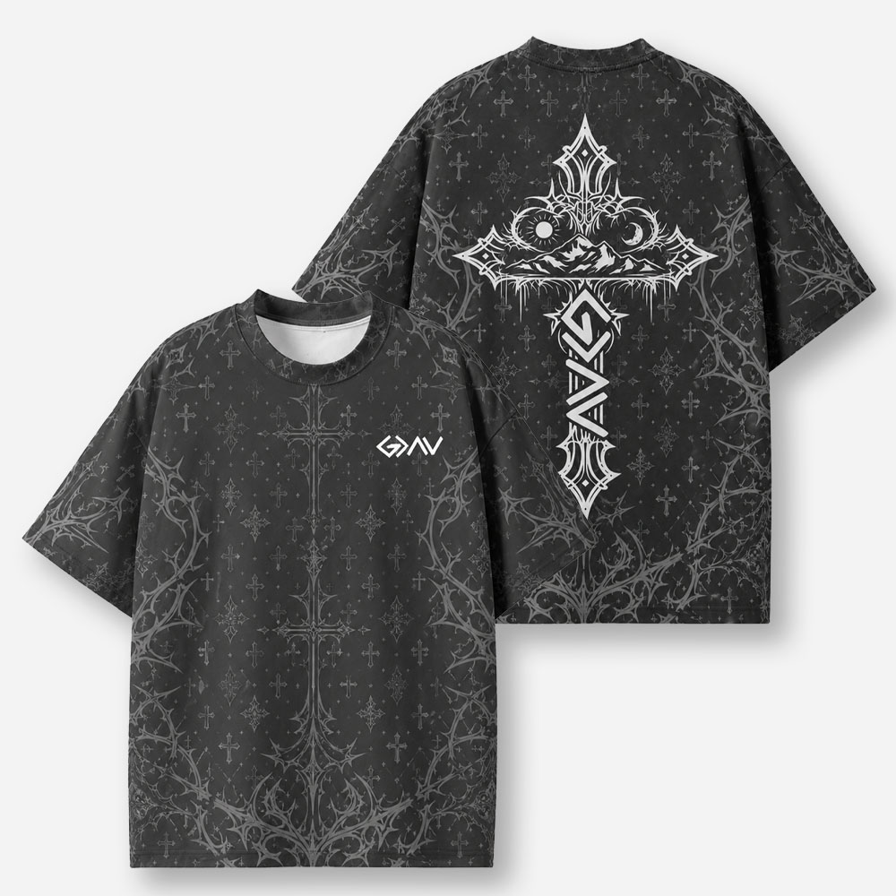 Mountain Crest Eco Oversized Graphic Tees · GRS Certified