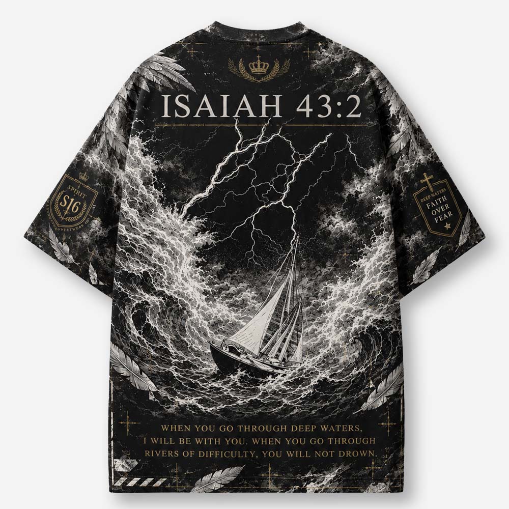 Fearless Storm Eco Oversized Graphic Tees · GRS Certified