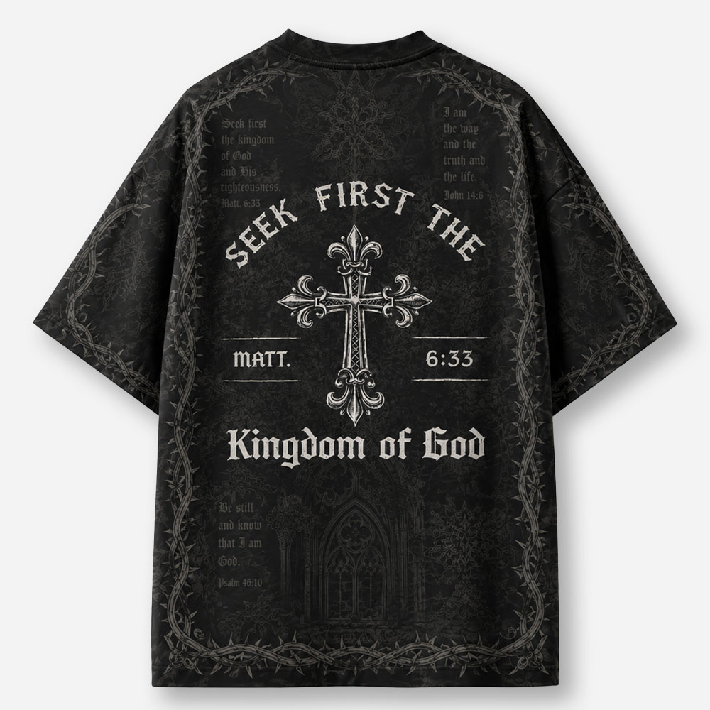 Kingdom Emblem Eco Oversized Graphic Tees · GRS Certified