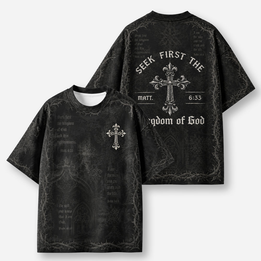 Kingdom Emblem Eco Oversized Graphic Tees · GRS Certified